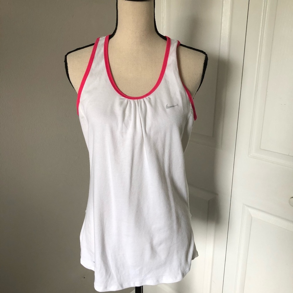 NIKE WHITE LADIES RUNNING TANK TOP | L